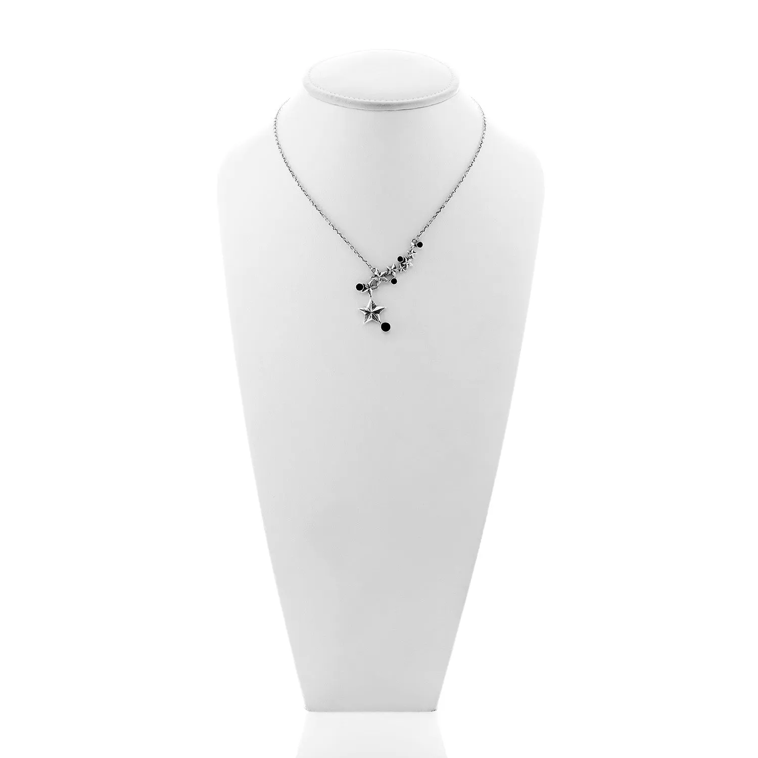 Rock Star Sterling Silver & Onyx Necklace