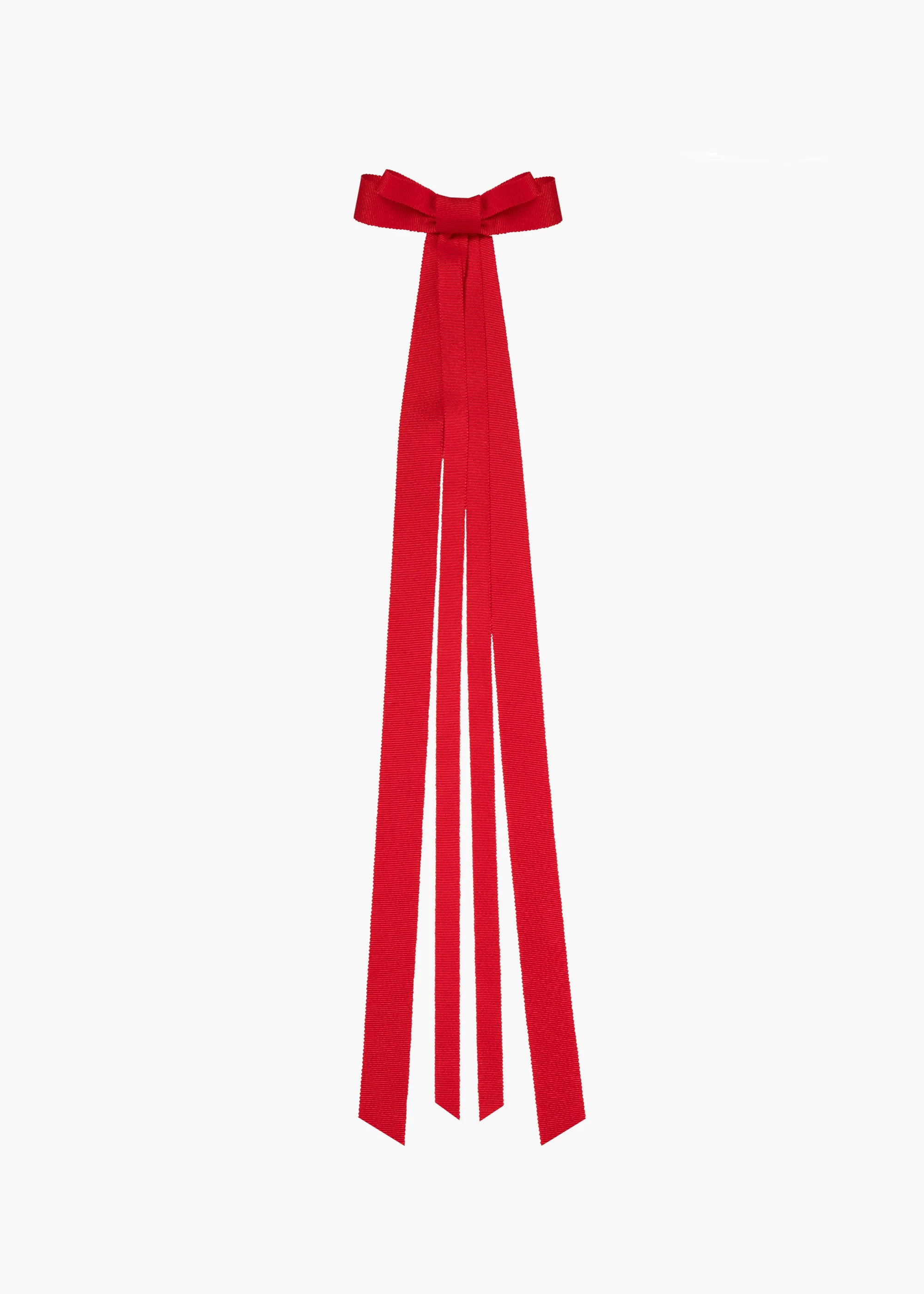 Rosie Bow Barrette -- Cherry