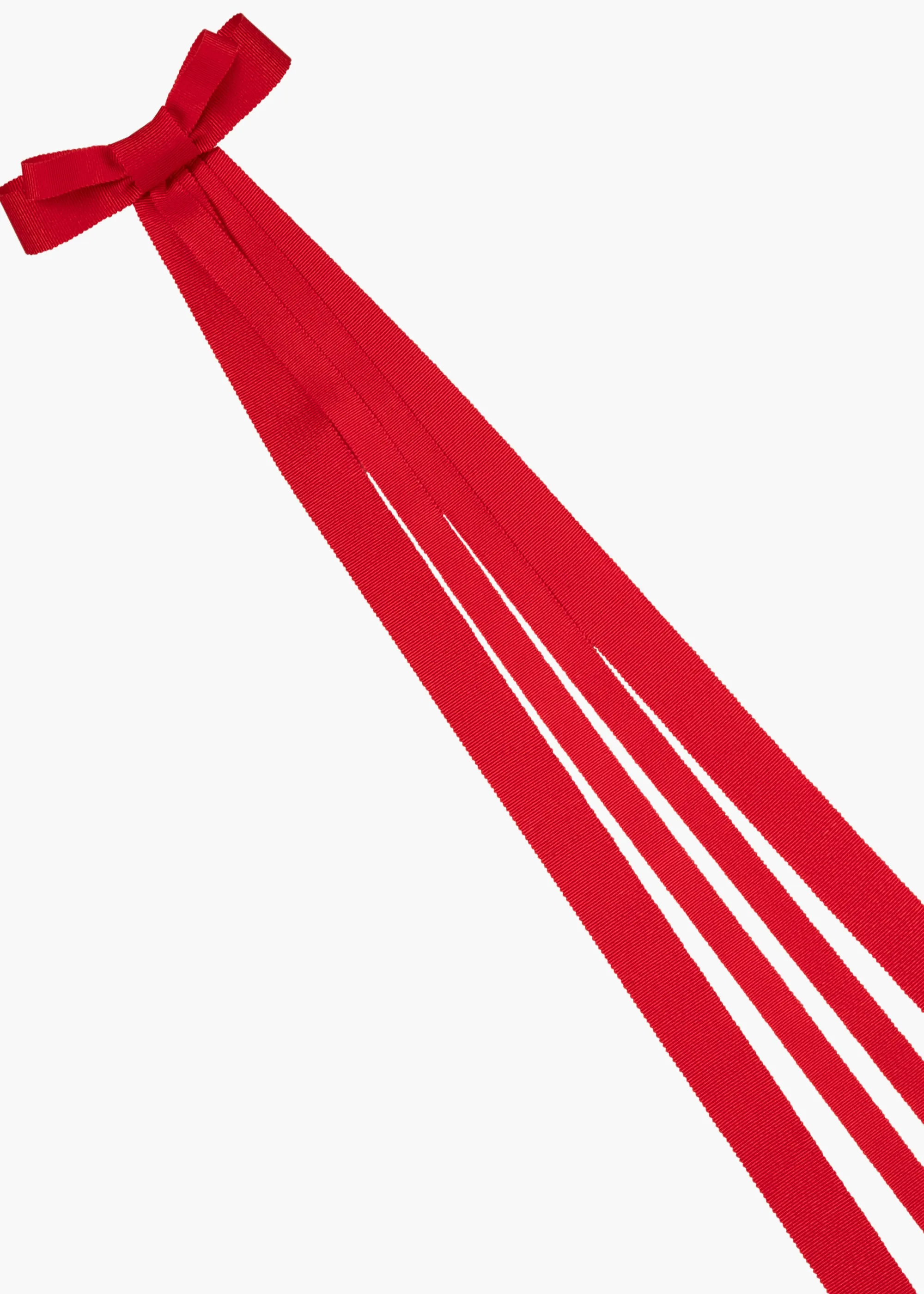 Rosie Bow Barrette -- Cherry