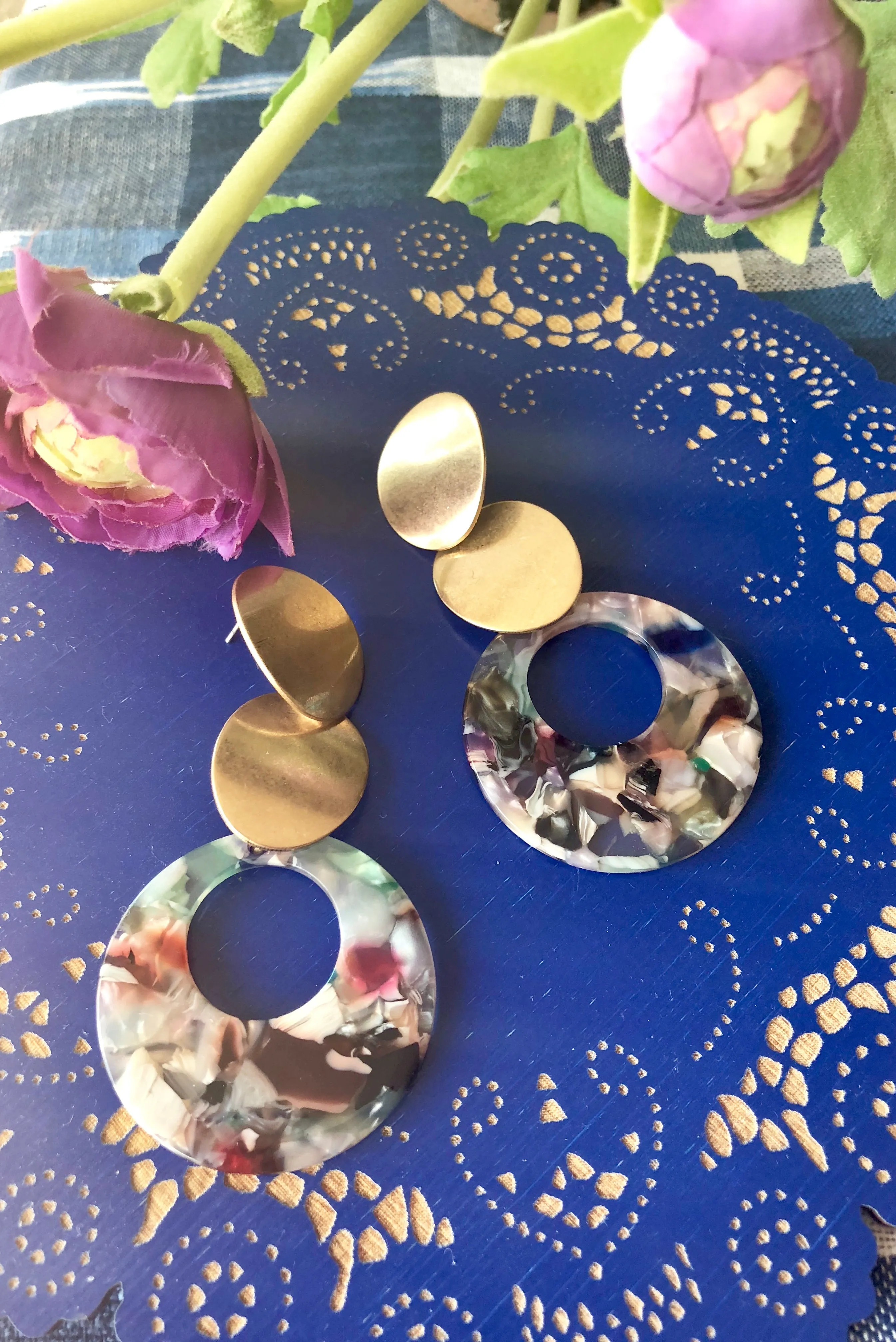 Rumi Fiesta Resin Earrings