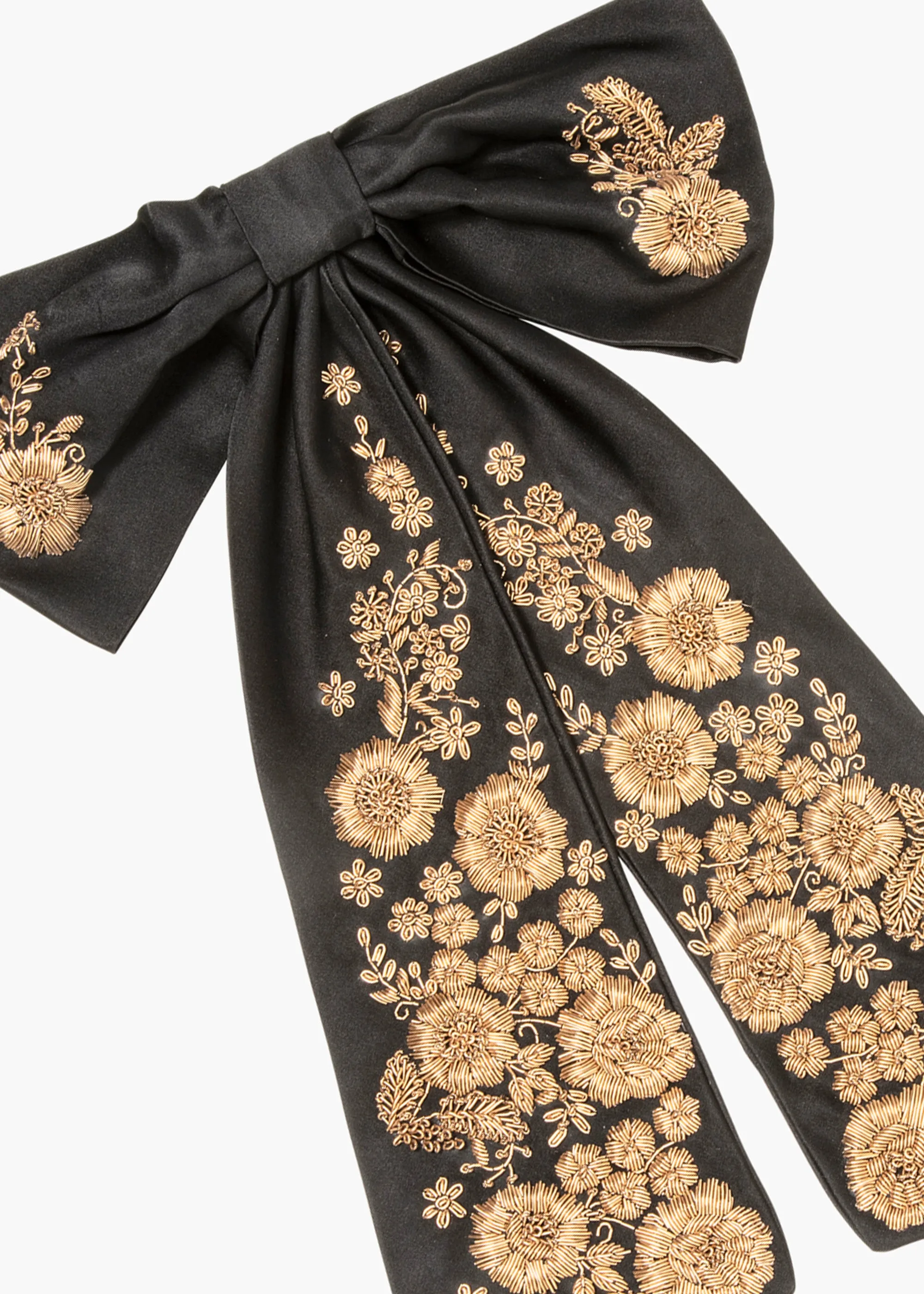 Safina Leander Bow Barrette -- Gold