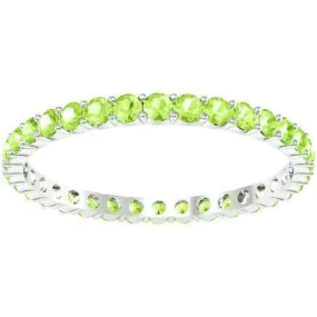 Shared Prong Peridot Eternity Ring