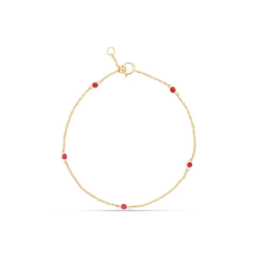 Simple Ruby Bracelet