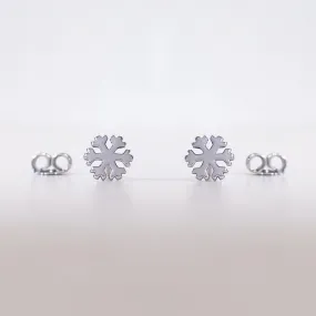 Snowflake On A Gold Earring
