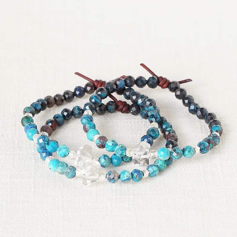 Soul Sister Mini Bracelet - Azurite | Gemstone Friendship Bracelet