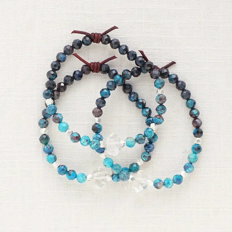 Soul Sister Mini Bracelet - Azurite | Gemstone Friendship Bracelet