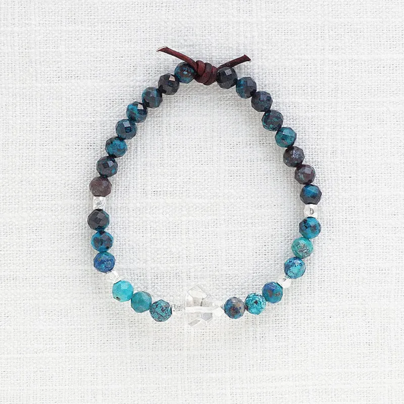 Soul Sister Mini Bracelet - Azurite | Gemstone Friendship Bracelet