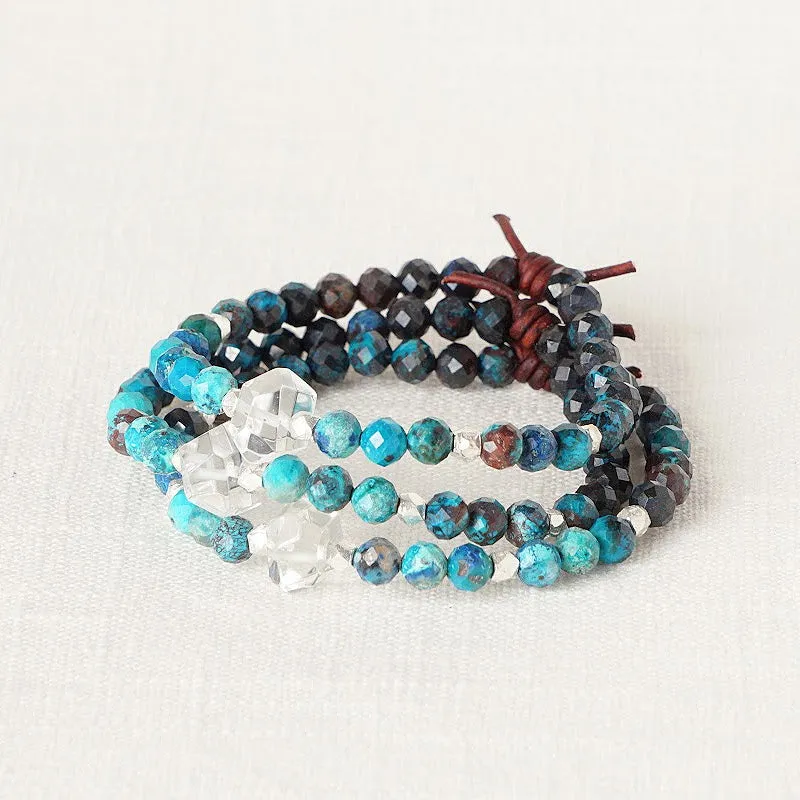 Soul Sister Mini Bracelet - Azurite | Gemstone Friendship Bracelet
