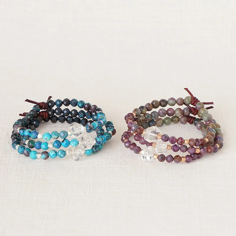 Soul Sister Mini Bracelet - Azurite | Gemstone Friendship Bracelet