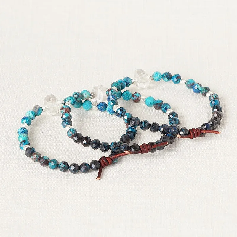 Soul Sister Mini Bracelet - Azurite | Gemstone Friendship Bracelet