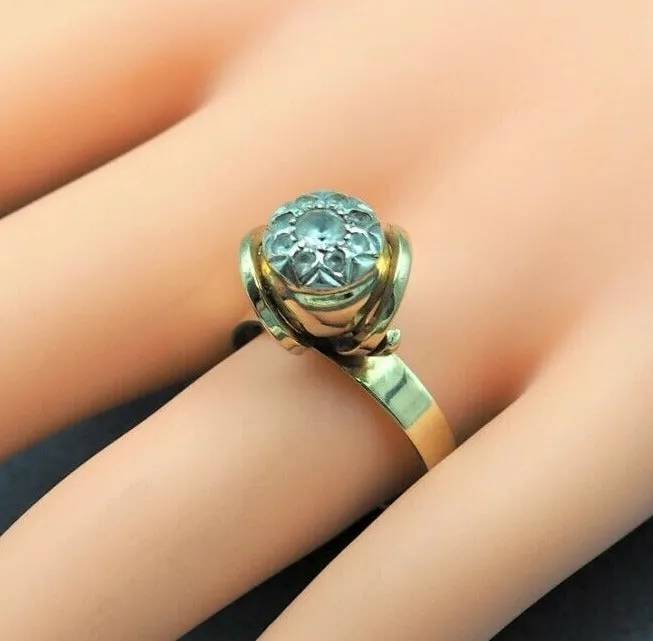 Spinel 9ct Yellow & White Gold Ring
