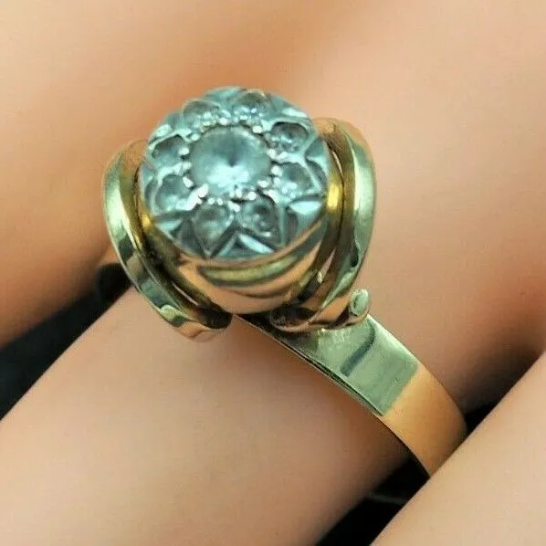 Spinel 9ct Yellow & White Gold Ring