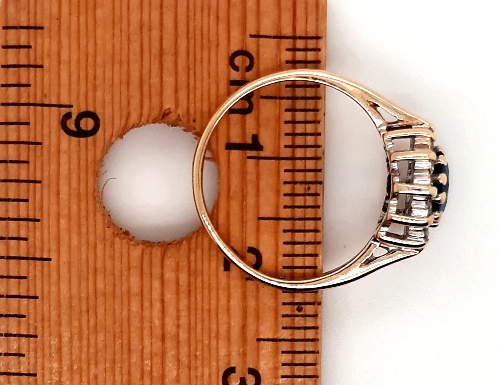 Spinel & Cubic Zirconia Halo Ring