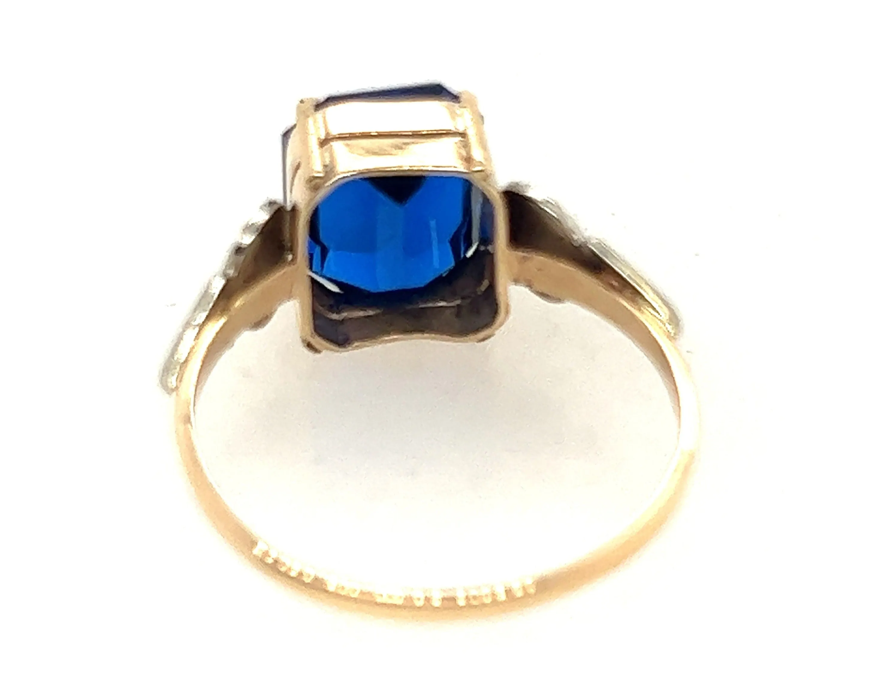 Spinel Yellow & White Gold Handmade Ring