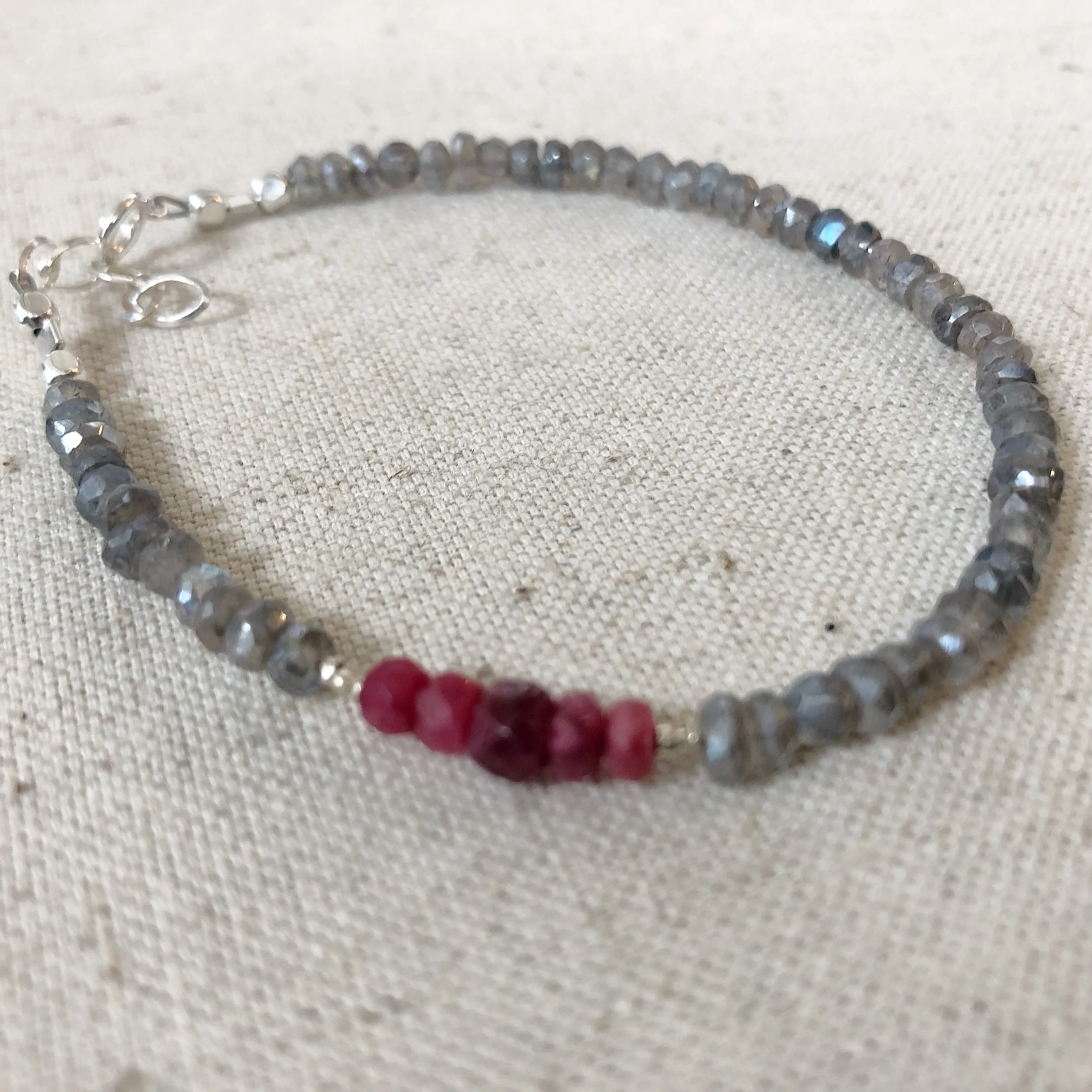 Splash of Ruby Bracelet