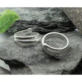 Sterling Silver Toe Rings bichia Pair foot ring