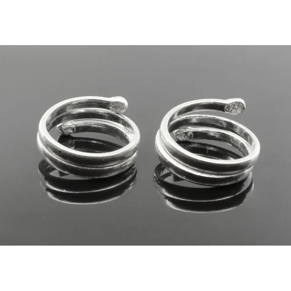 Sterling Silver Toe Rings bichia Pair foot ring