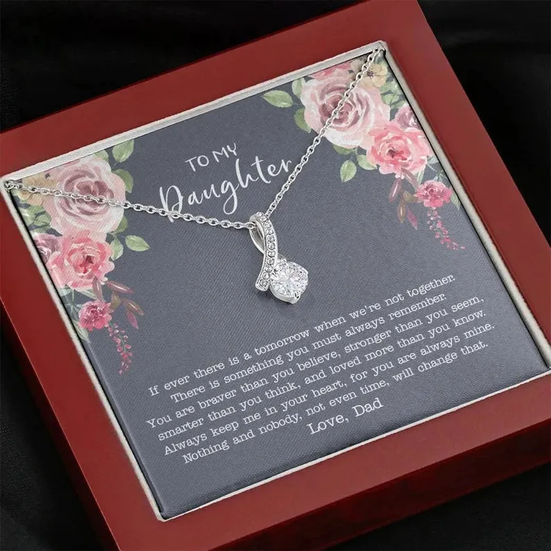 To My Daughter Gift from Dad, Daughter Father Necklace, Gift for Daughter Gift from Dad