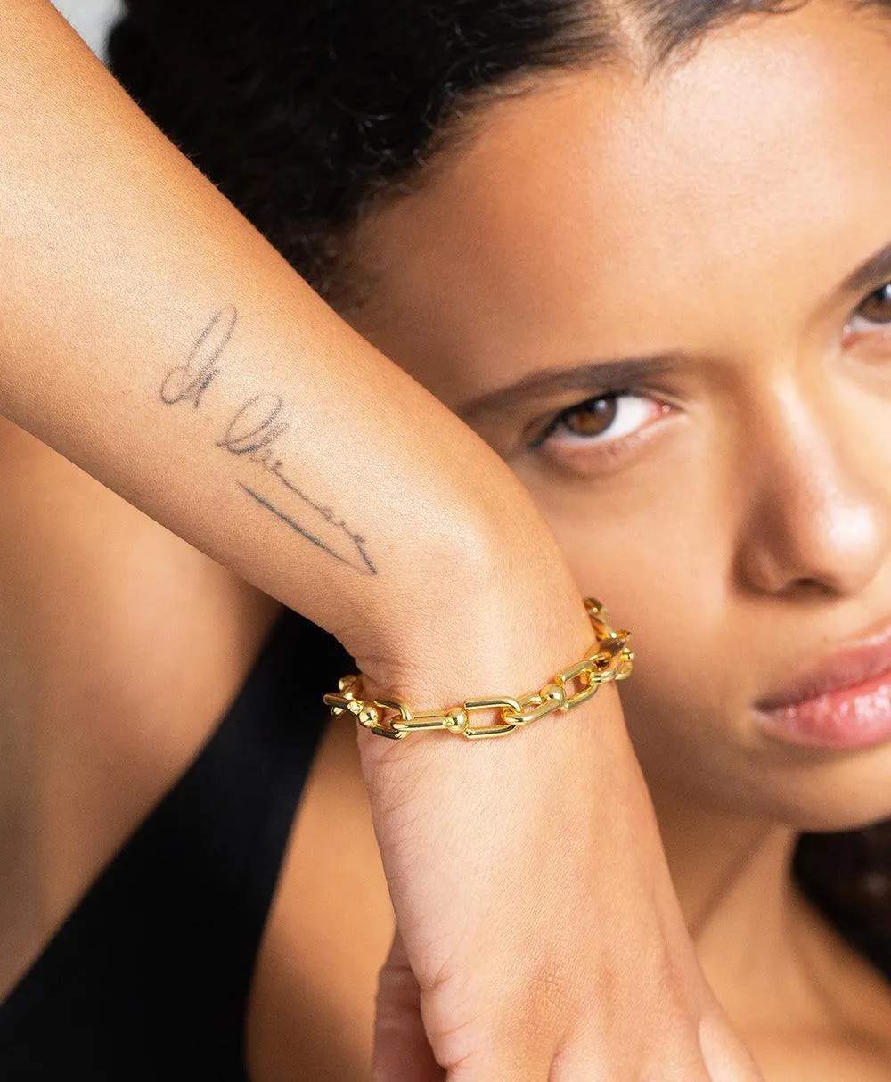 Tuva Bracelet 18ct Gold Plated