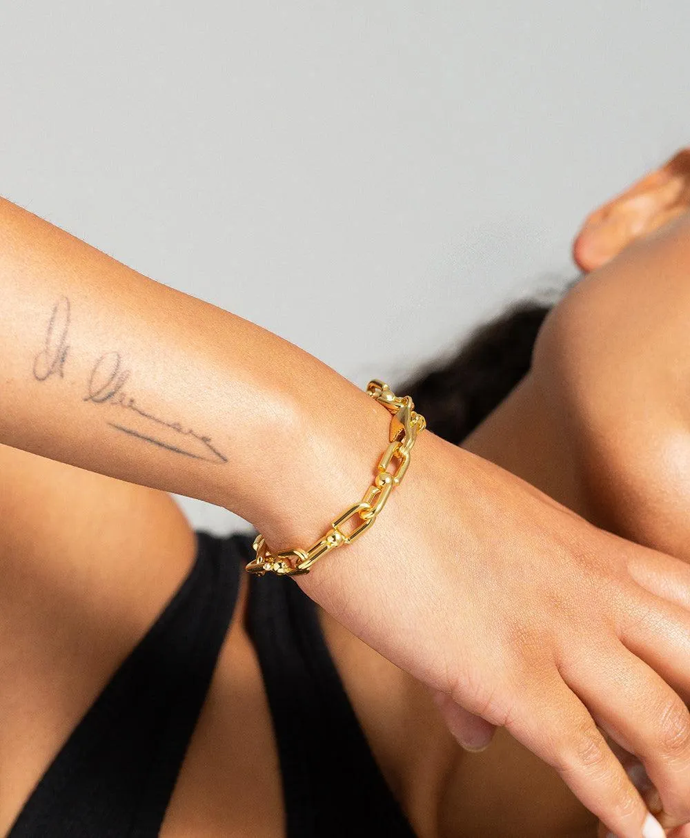 Tuva Bracelet 18ct Gold Plated