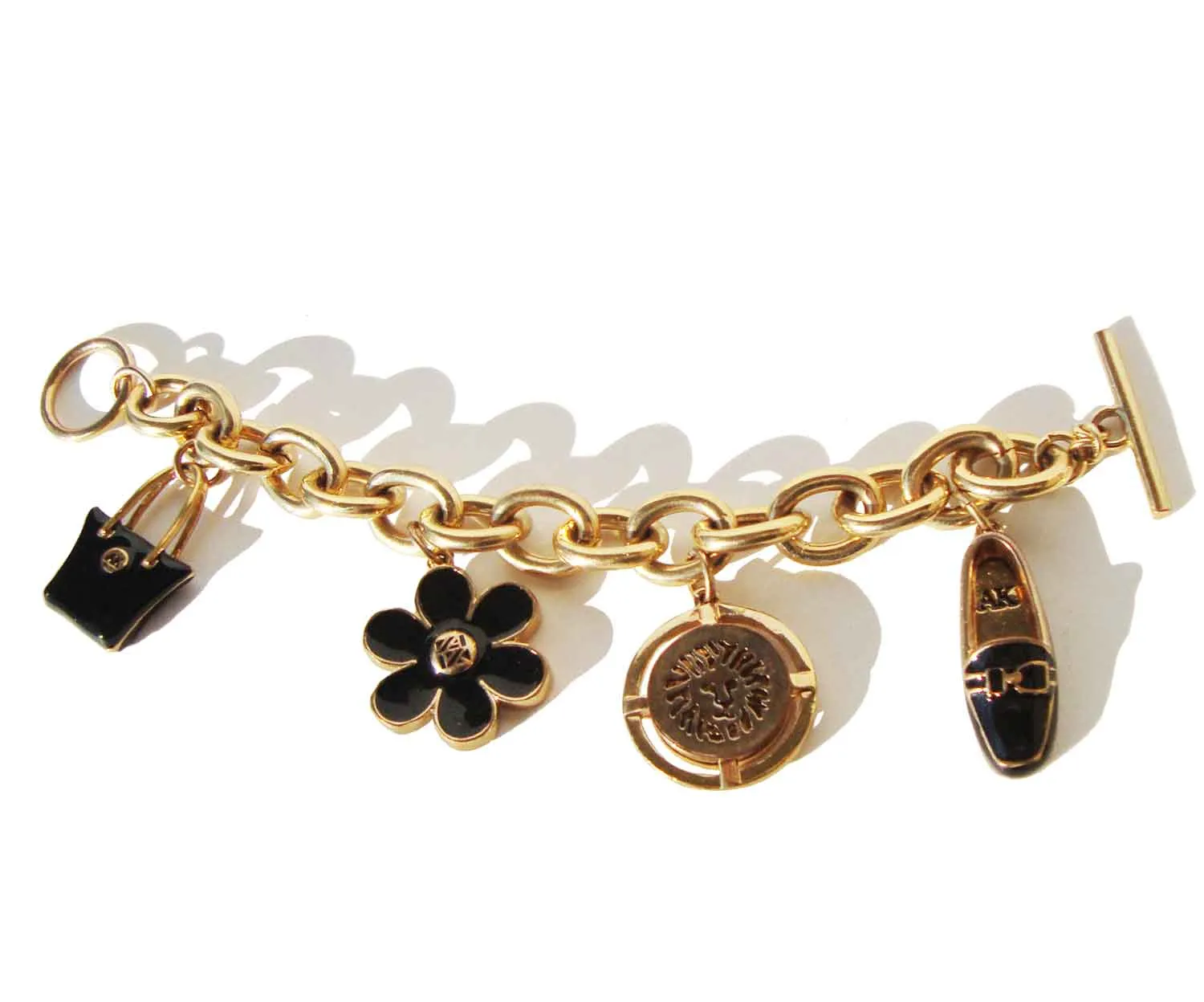 Vintage Anne Klein Fashion Charm Bracelet