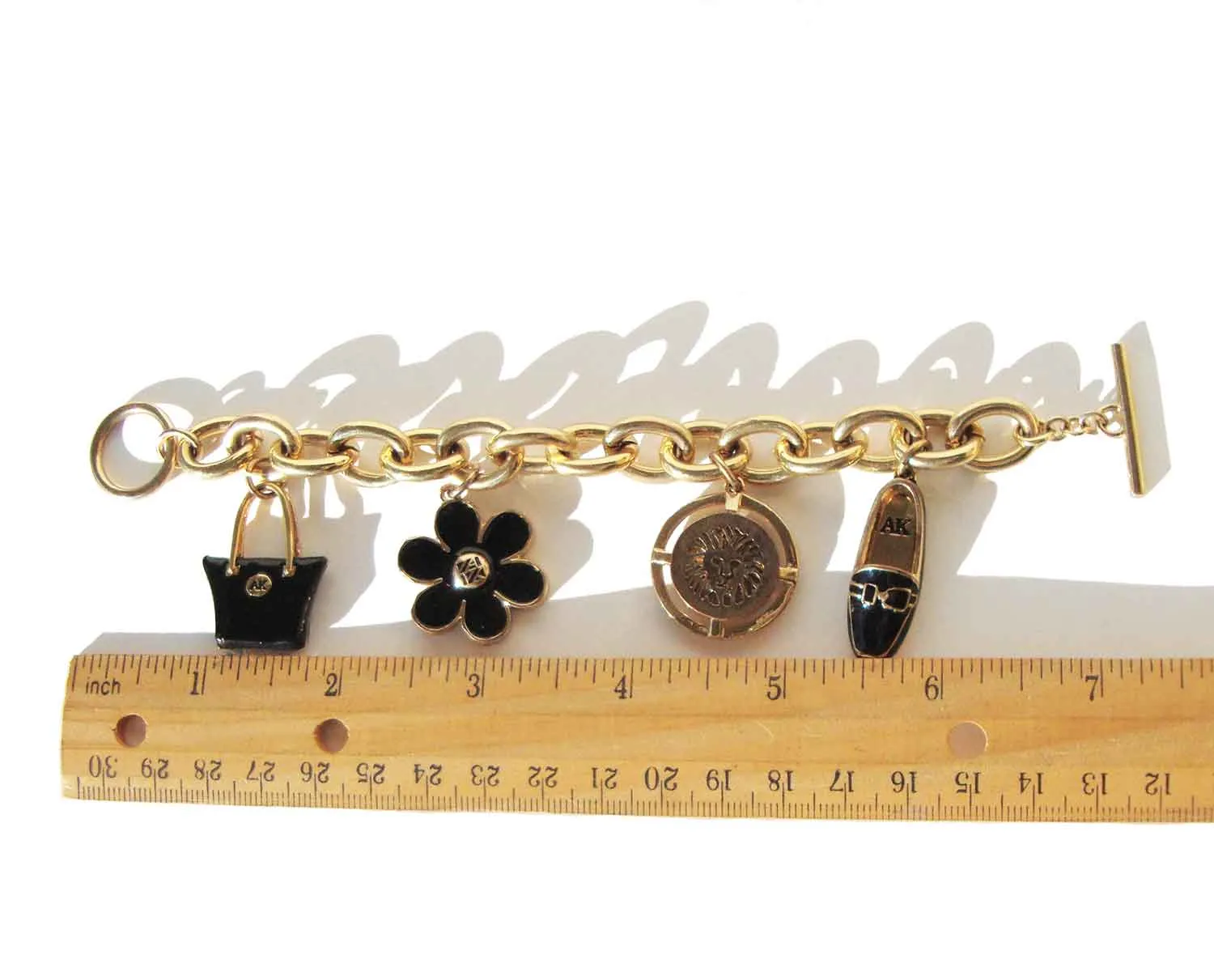 Vintage Anne Klein Fashion Charm Bracelet