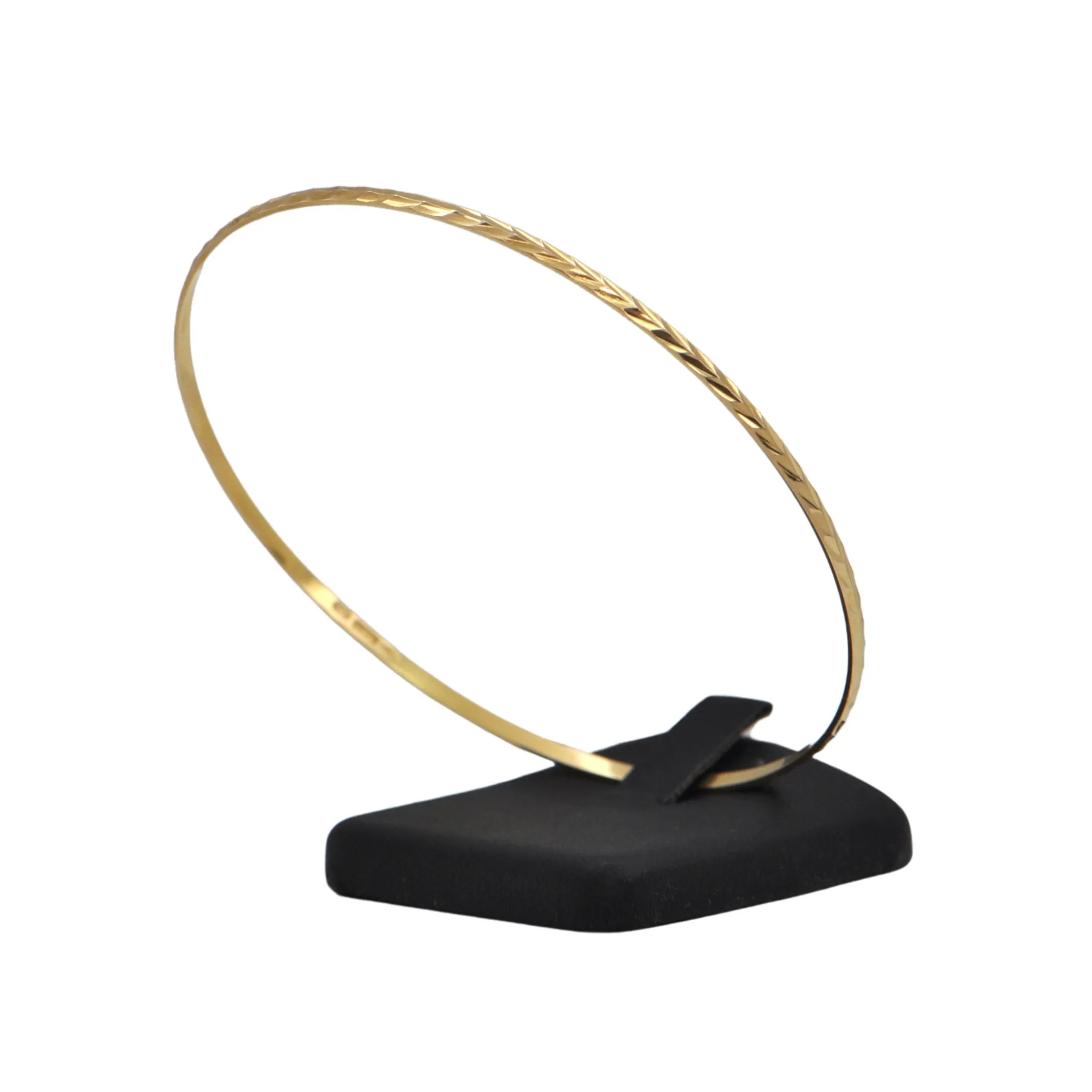 Vintage Italian 'UNO.A.ERRE' Solid 18K Gold Bangle Bracelet