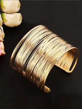 Women's Gold Wire Cuff Bracelet