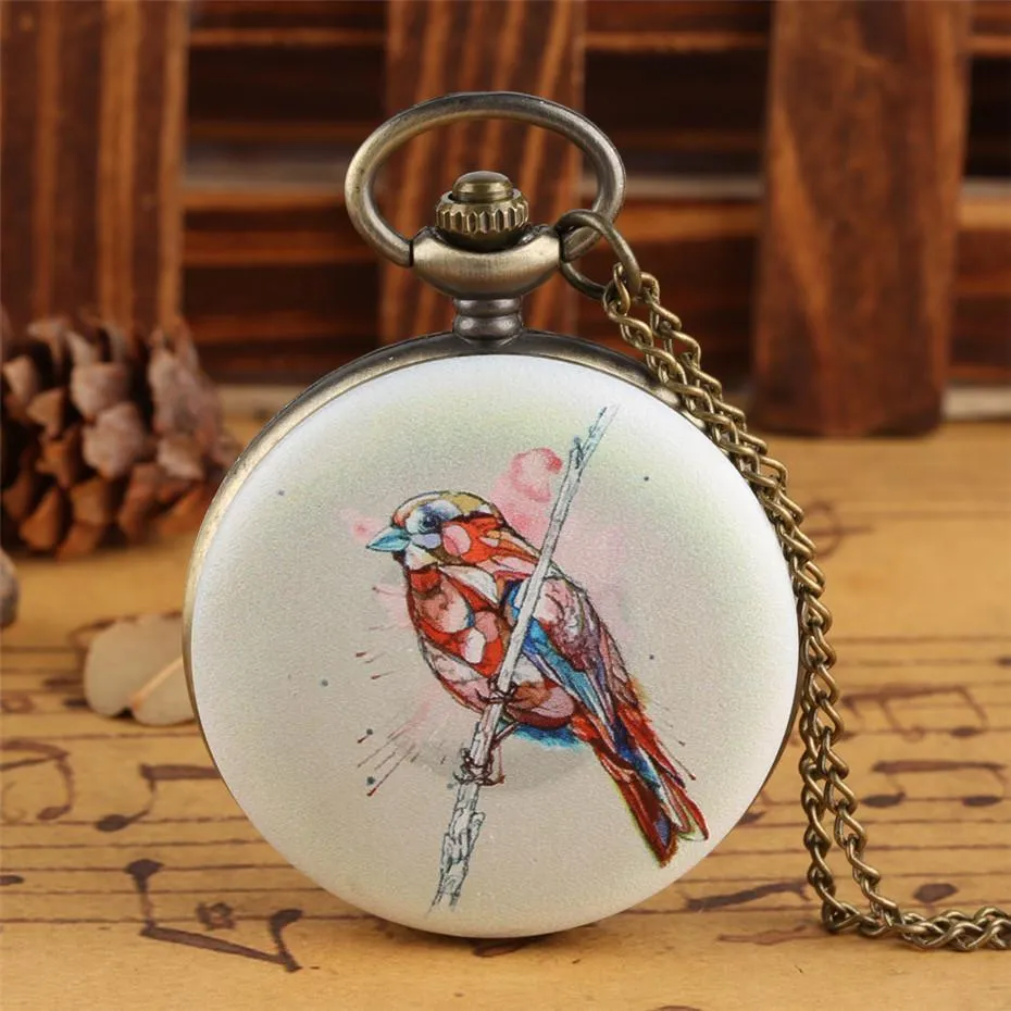 Women's Pocket Watch - Birdy color
