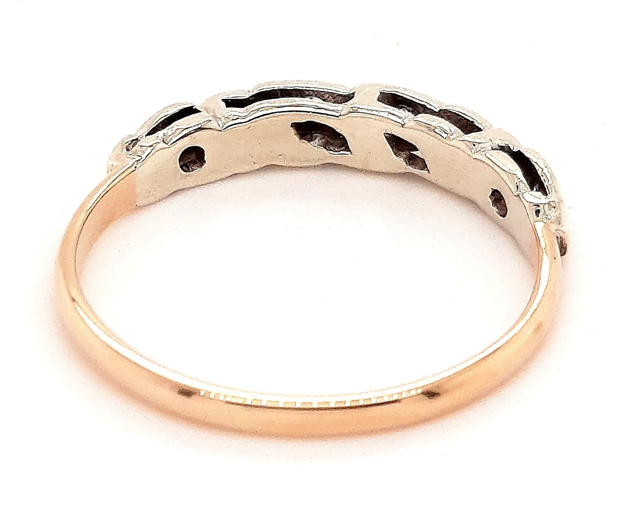Yellow & White Gold Created Spinel Ring