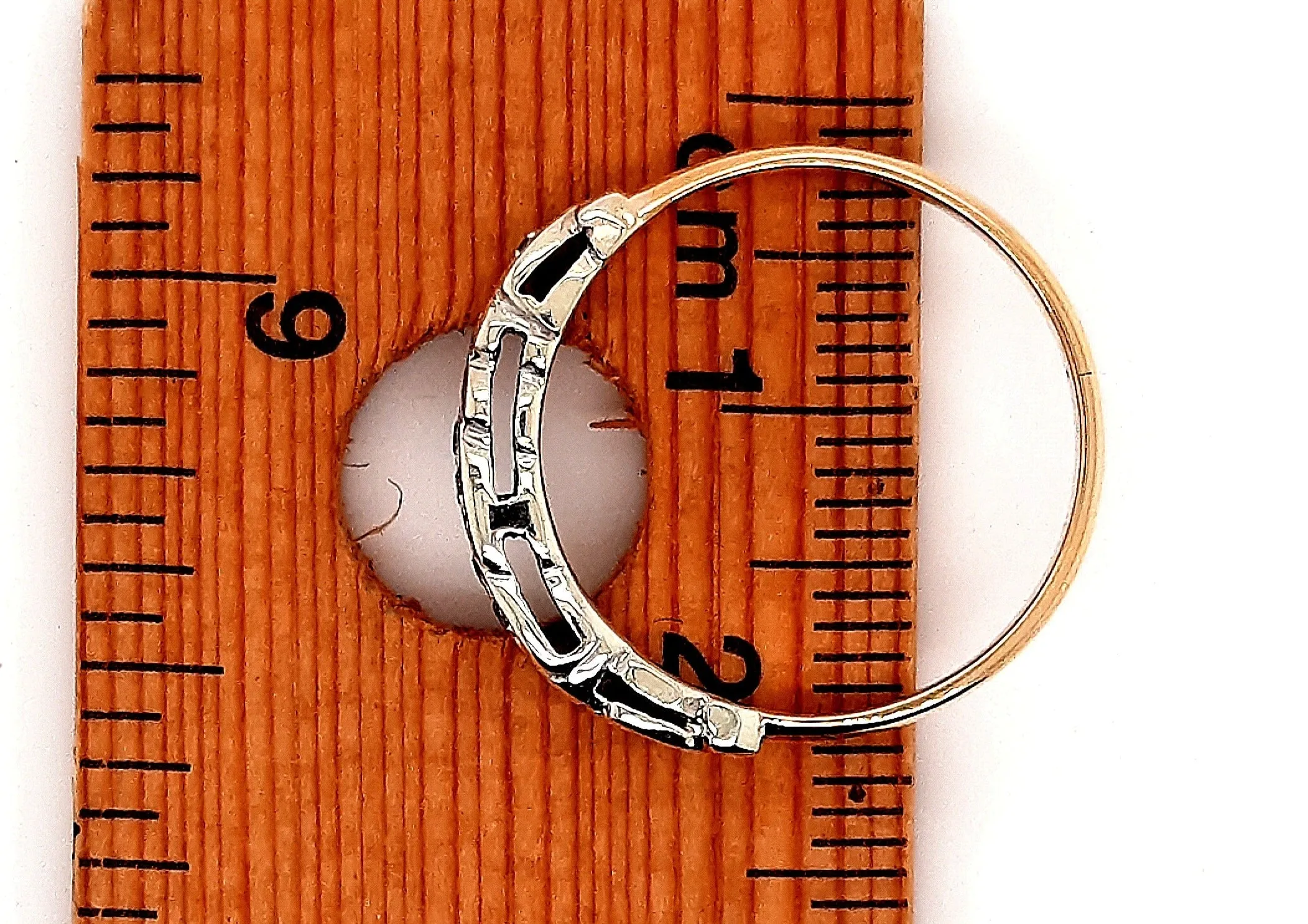 Yellow & White Gold Created Spinel Ring