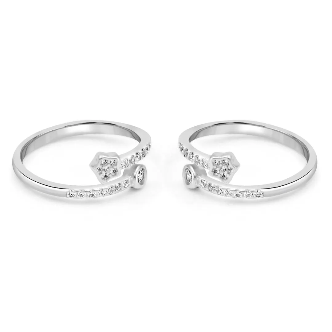 Zarkan Exceeding Excellence Silver Toe Rings